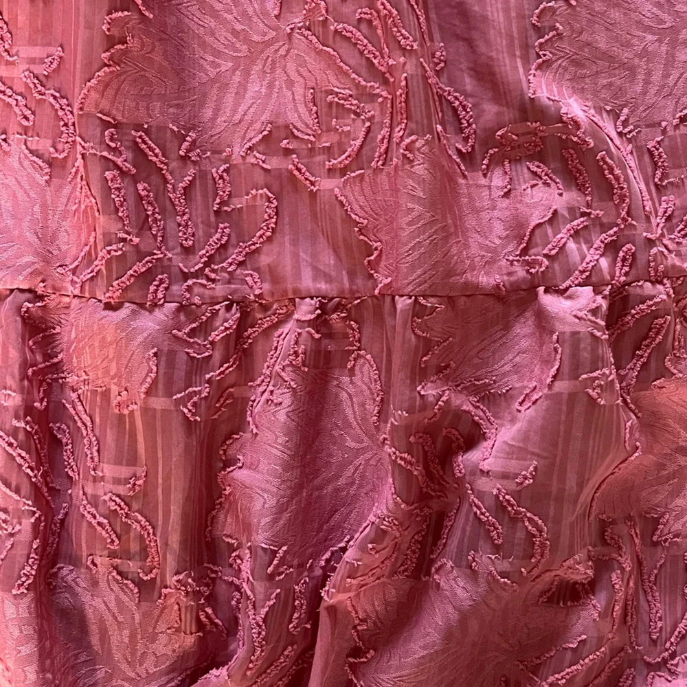 Dusty Rose Embroidered Midi Dress - Picture 2 of 5